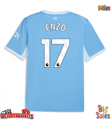 Manchester City Enzo Fernandez #17 Replica Home Stadium Shirt 2026-27 Short Sleeve